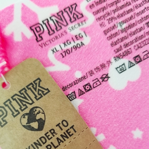 Victoria's Secret Pink Festive Holiday Christmas No Show Thong Panty Hearts NWT - Picture 6 of 11